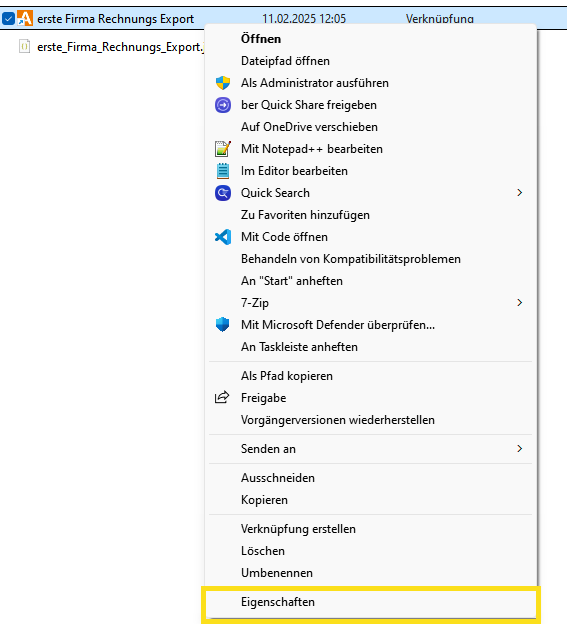 Eigenschaften der Verknüpfung